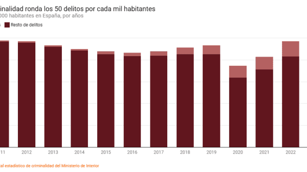 Evolucion de la Tasa de Criminalidad en Espana