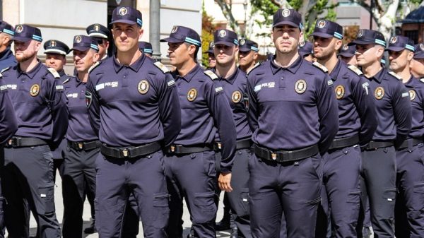 Los nuevos policias en formacion