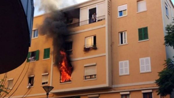 Incendio en una vivienda