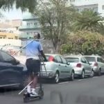 Patinete en Puerto de la Cruz