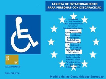 tarjeta estacionamiento discapacidad
