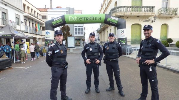 Policias en practicas en Badajoz