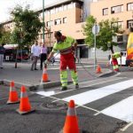 Repintado de pasos de peatones