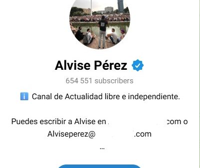 No se aprecia delito de odio en la difusión por Telegram de fotografías policiales de detenidos durante las fiestas Bilbao en 2023 11 Telegram Alvise