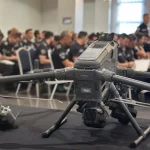 Uno de los drones policiales