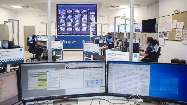 Sala CECOP de la Policia Municipal de Pamplona