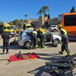 El simulacro de rescate fue uno de los platos fuertes de la formacion