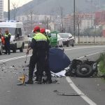 Investigacion de accidente de trafico en Barakaldo
