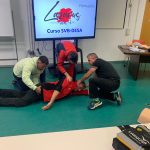 Uno de los ejercicios de la formacion