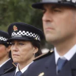 Policias locales de Cordoba en el acto de homenaje