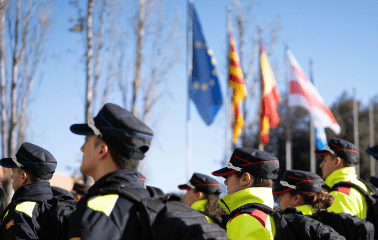 Formacion de aspirantes en la Escola de Policia de Catalunya