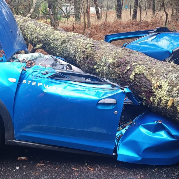 Nils deja un cuasimilagro en Caldas de Reis 10 Accidente Caldas de Reis