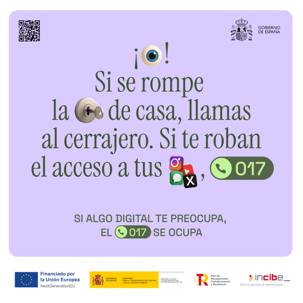 “Si algo digital te preocupa, el 017 se ocupa” 5 INCIBE Robo accesos