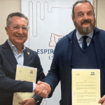 Unijepol y Espirituosos España refuerzan su colaboración para promover la conducción responsable y la seguridad vial 4 Una imagen del encuentro entre las dos entidades